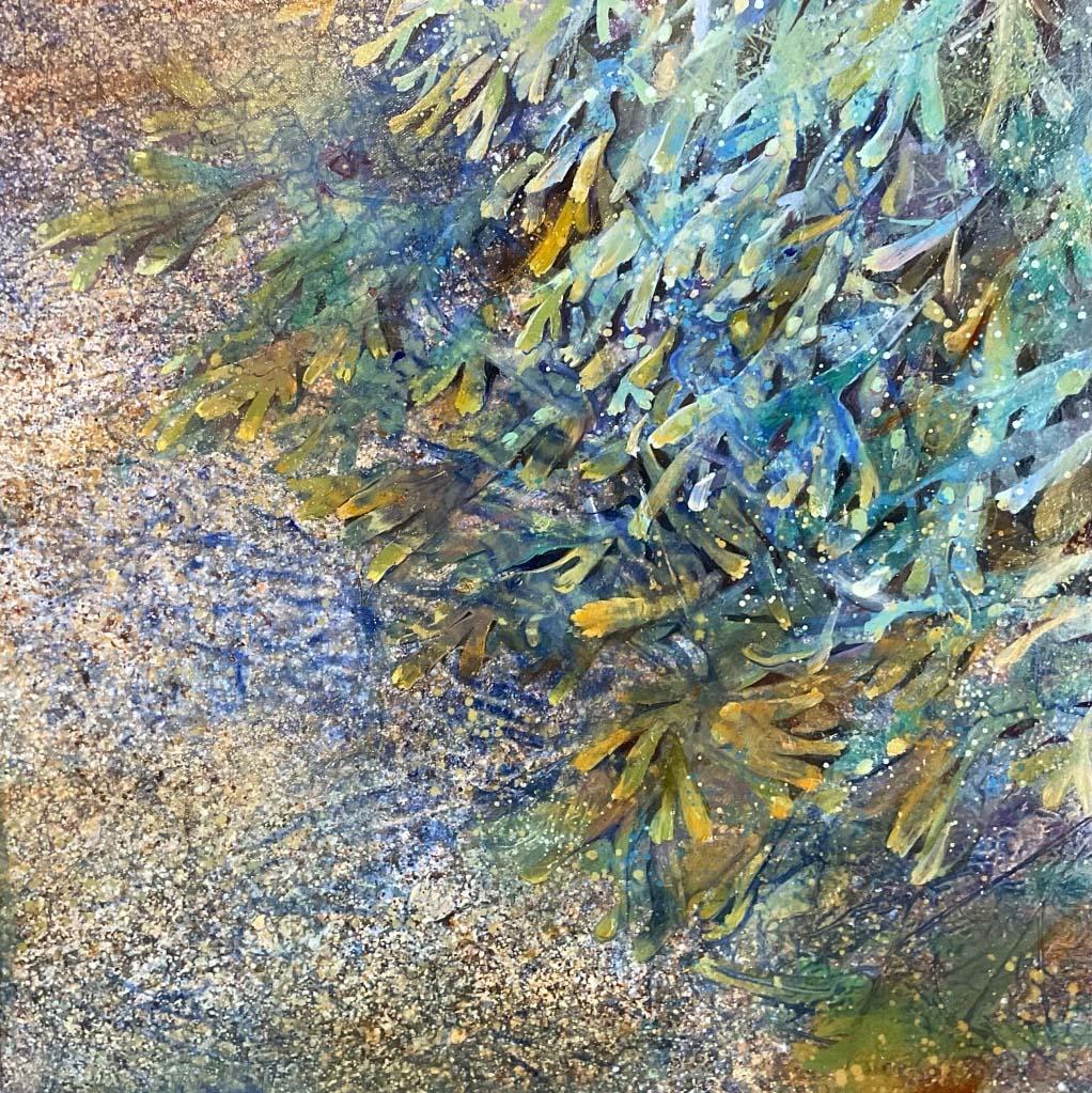 Landscape Painting de Lorna Kirin  - Sea Wrack- Naturaleza, Playa, Río, Pintura, Contemporáneo