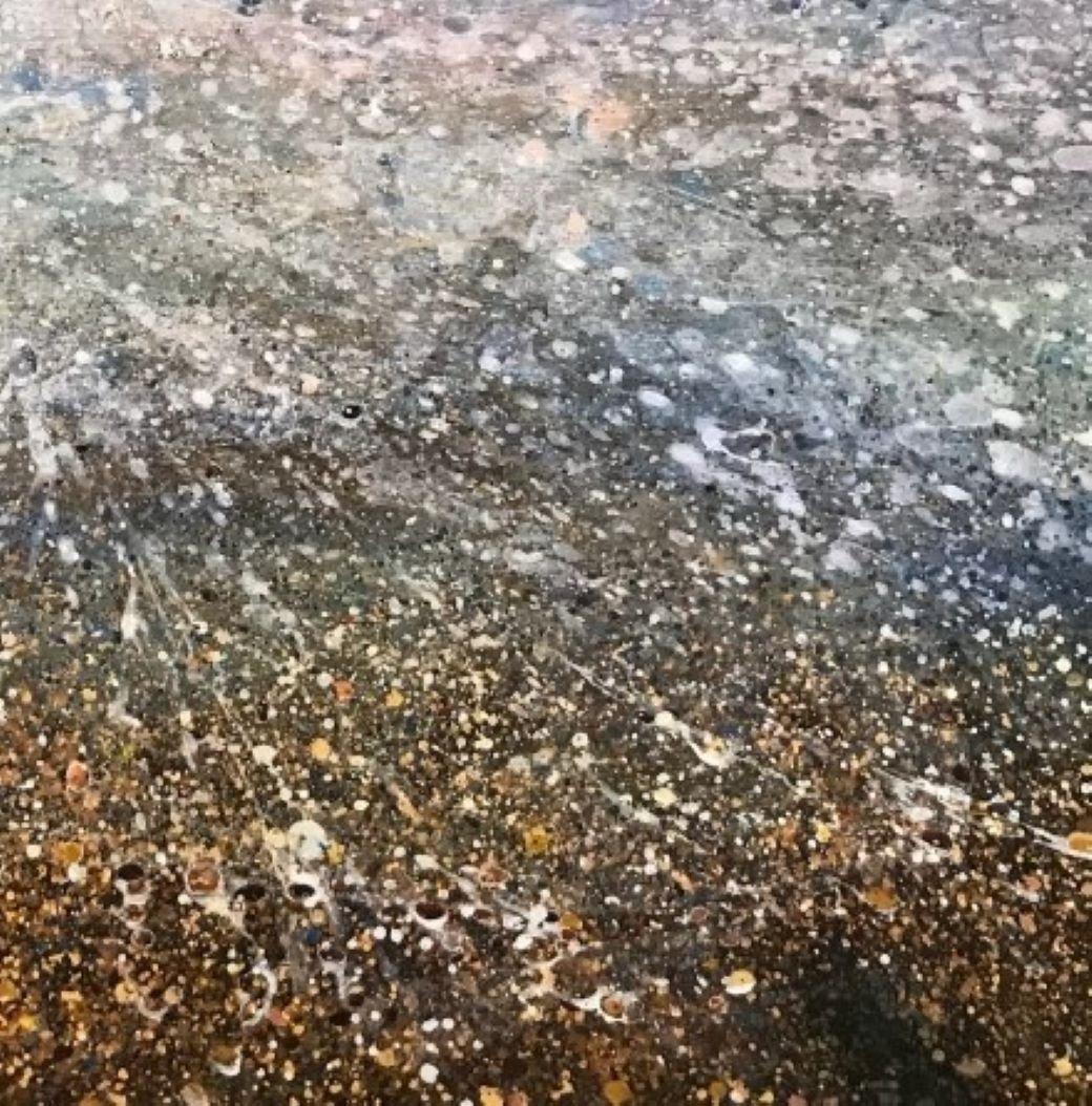 Marée peu profonde - Nature, Acrylique, Plage, Rivière, Peinture, Contemporary - Painting de Lorna Kirin 