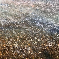 Shallow Tide - Nature, Acrylic, Beach, River, Painting, Contemporary