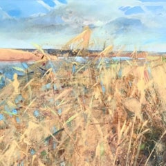Snape, Suffolk- Nature, Beach, River, Painting, Contemporary
