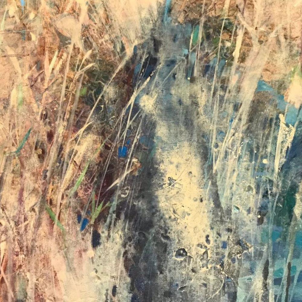Snape, Suffolk- Natur, Strand, Fluss, Gemälde, Contemporary (Zeitgenössisch), Painting, von Lorna Kirin 