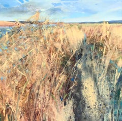 Snape, Suffolk- Natur, Strand, Fluss, Gemälde, Contemporary