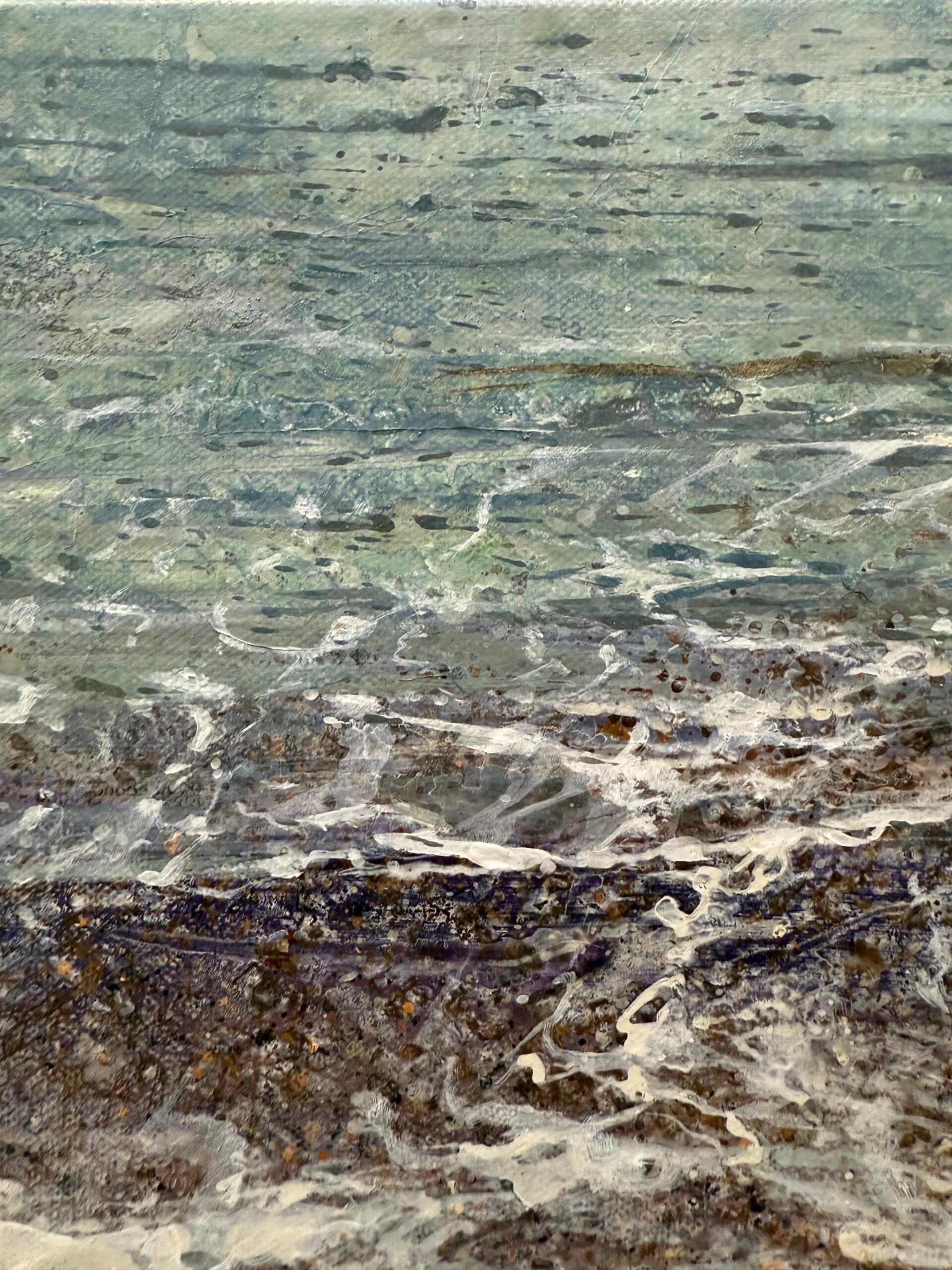 Lap of the Wave - Painting by Lorna Kirin