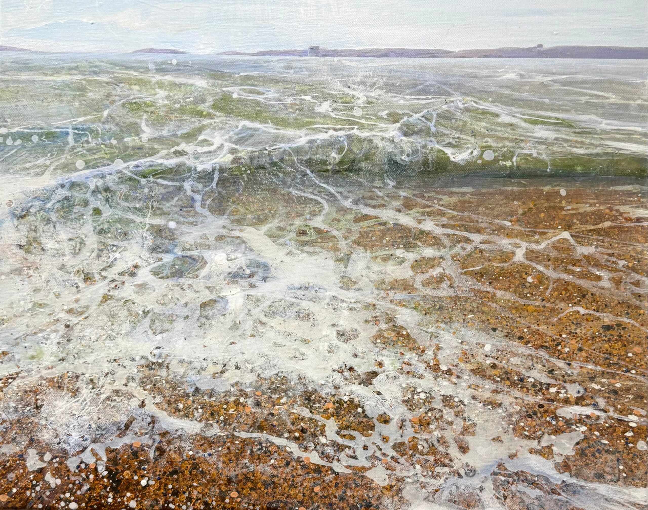 Lorna Kirin Landscape Painting - Martello Tower