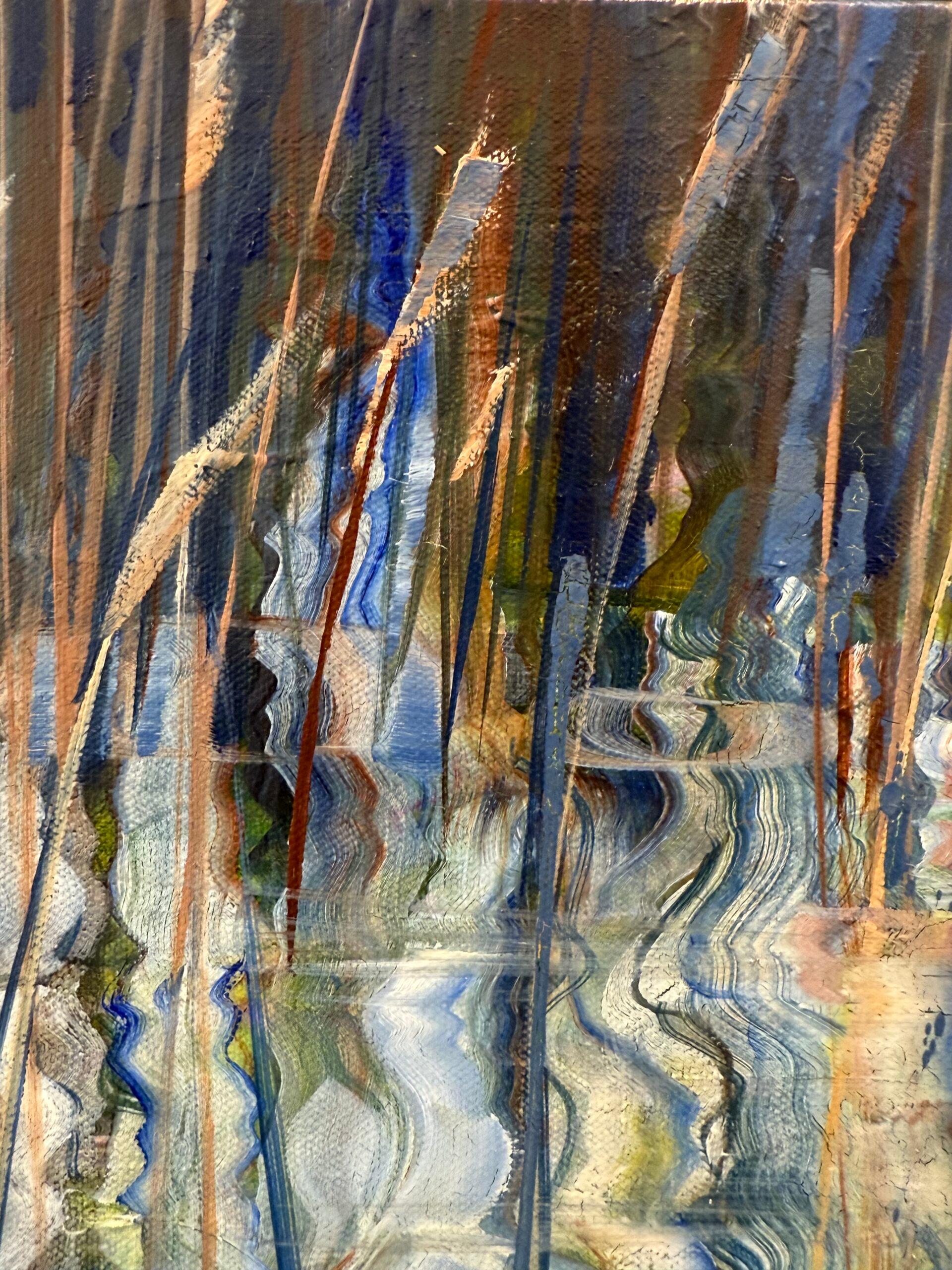 Reed Bed - Painting by Lorna Kirin