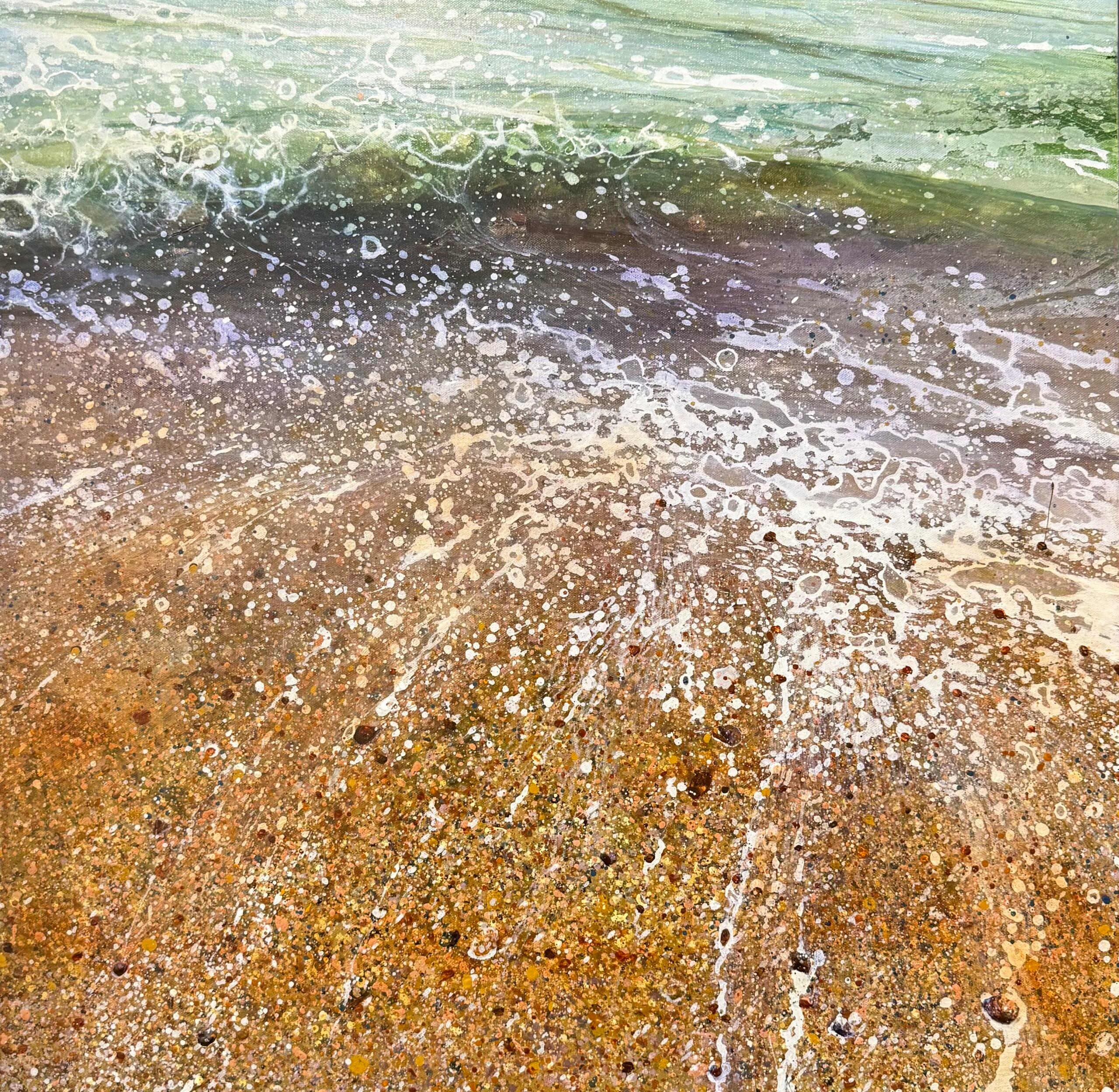 Lorna Kirin Landscape Painting - Return to the Sea