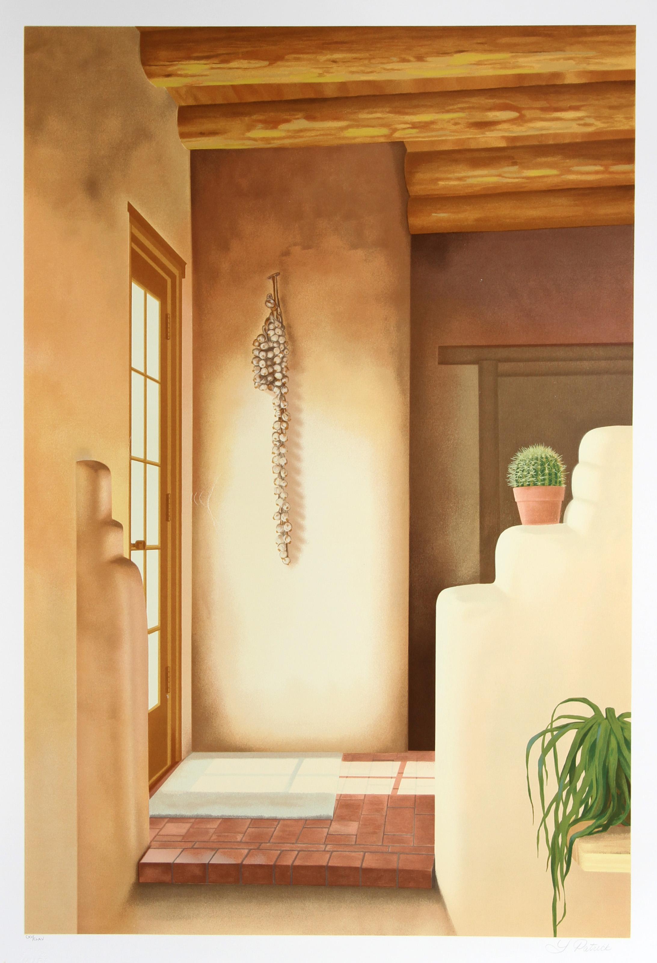 Kiva Wall, serigrafía realista americana de Lorna Patrick
