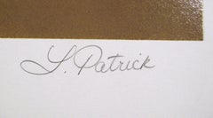 Portal con vistas, serigrafía realista americana de Lorna Patrick