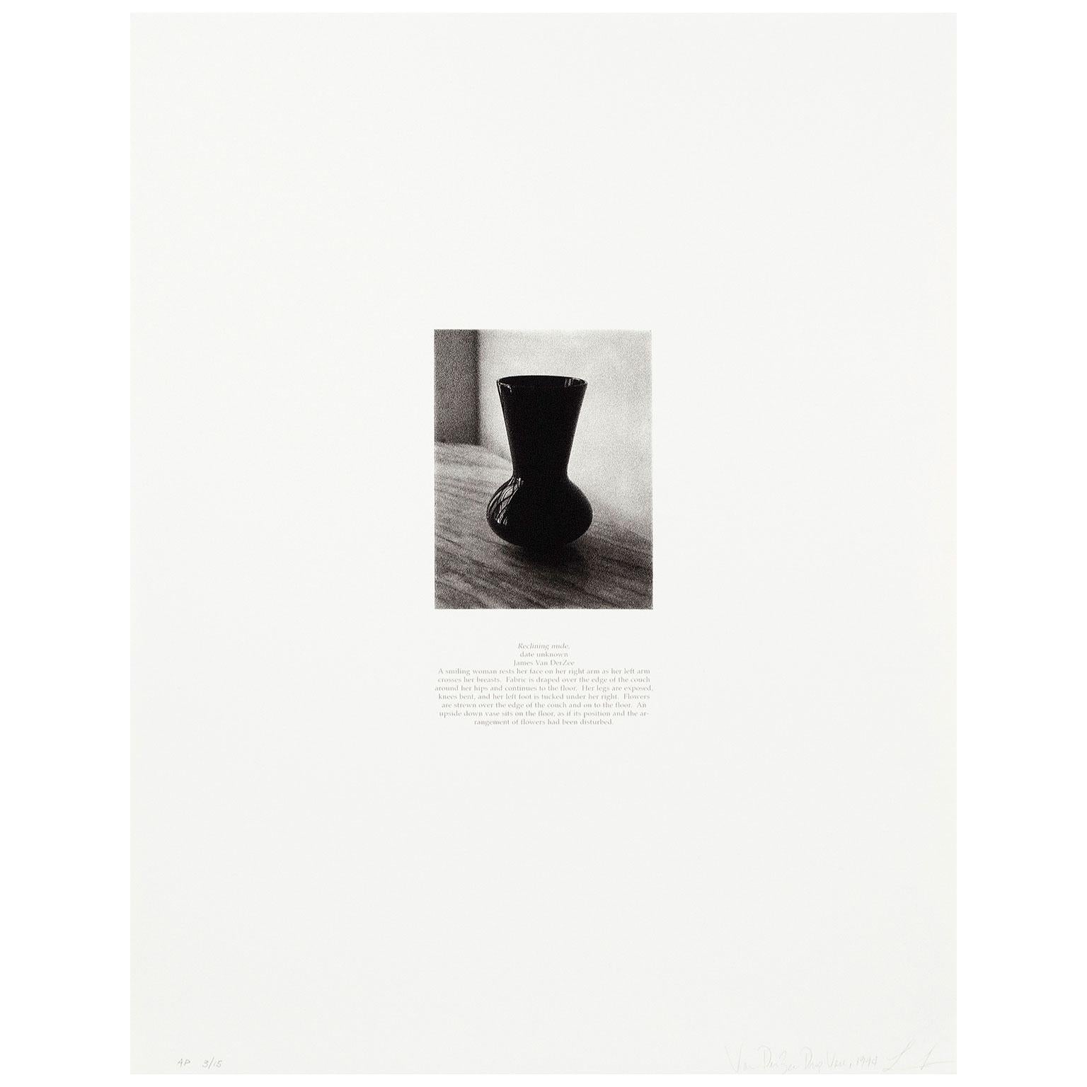 Lorna Simpson Still-Life Print - Van Der See Prop Vase