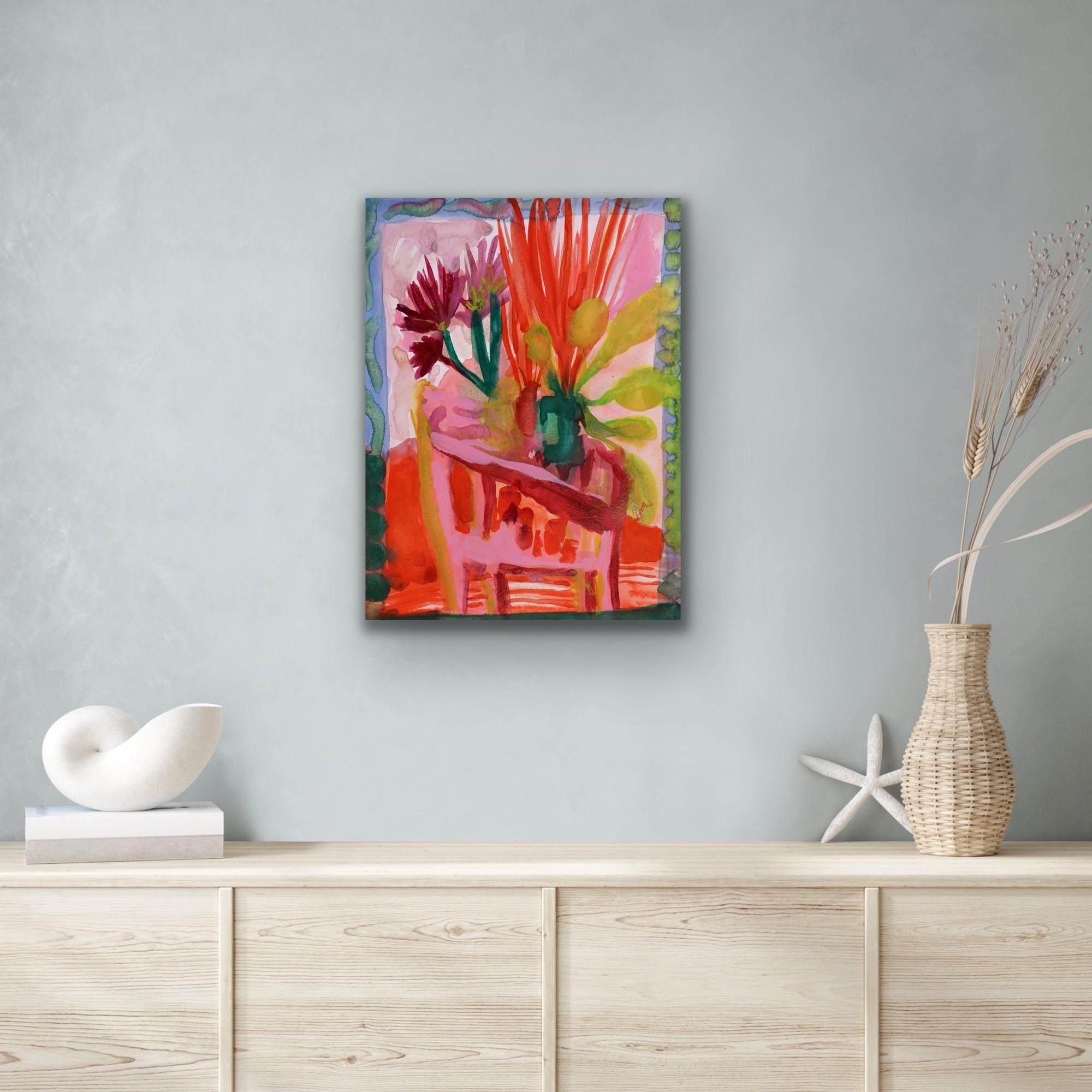 Lorna Sinclair, The Art Shelf, Bright Contemporary Art, Floral Painting 3