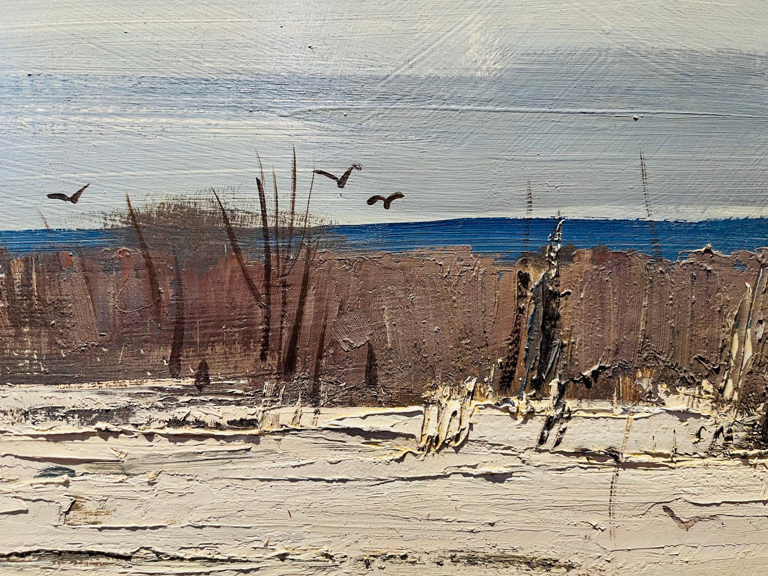 Quebec (Beige), Landscape Painting, von Lorne Bouchard