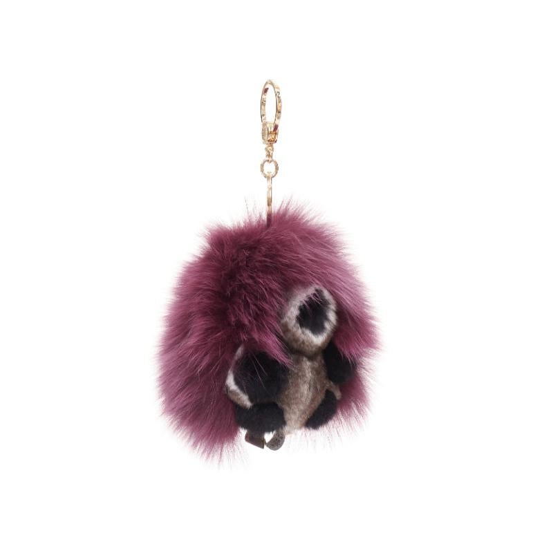 LORO PIANA 100% mink fur My Istrice purple brown  Porcupine bag charm keyring
Reference: TGAS/F00327
Brand: Loro Piana
Model: My Istrice
Material: Fur
Color: Purple, Brown
Pattern: Animal Print
Made in: Italy

CONDITION:
Condition: Very good, this
