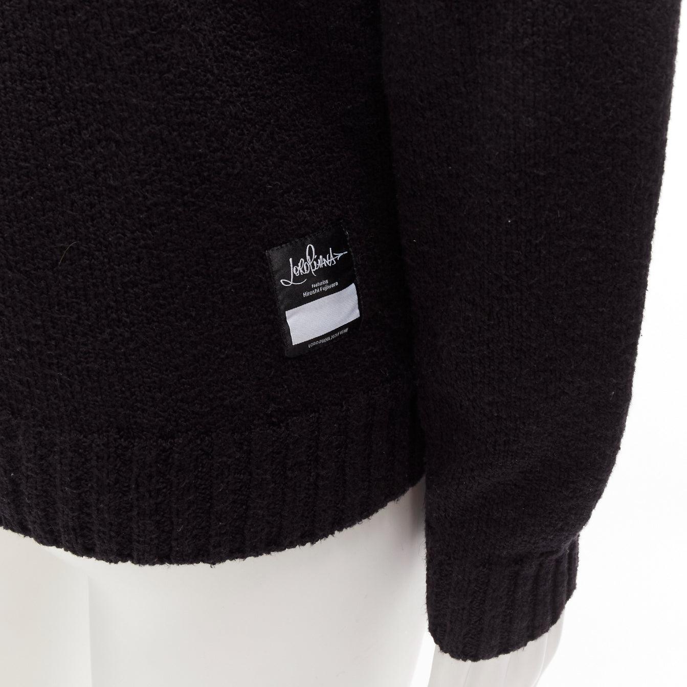 LORO PIANA 2021 Hiroshi Fujiwara black cotton logo tab round neck knit sweater M
Reference: YIKK/A00009
Brand: Loro Piana
Collection: 2021 Hiroshi Fujiwara
Material: Cotton
Color: Black
Pattern: Solid
Closure: Pullover
Extra Details: Logo tab at