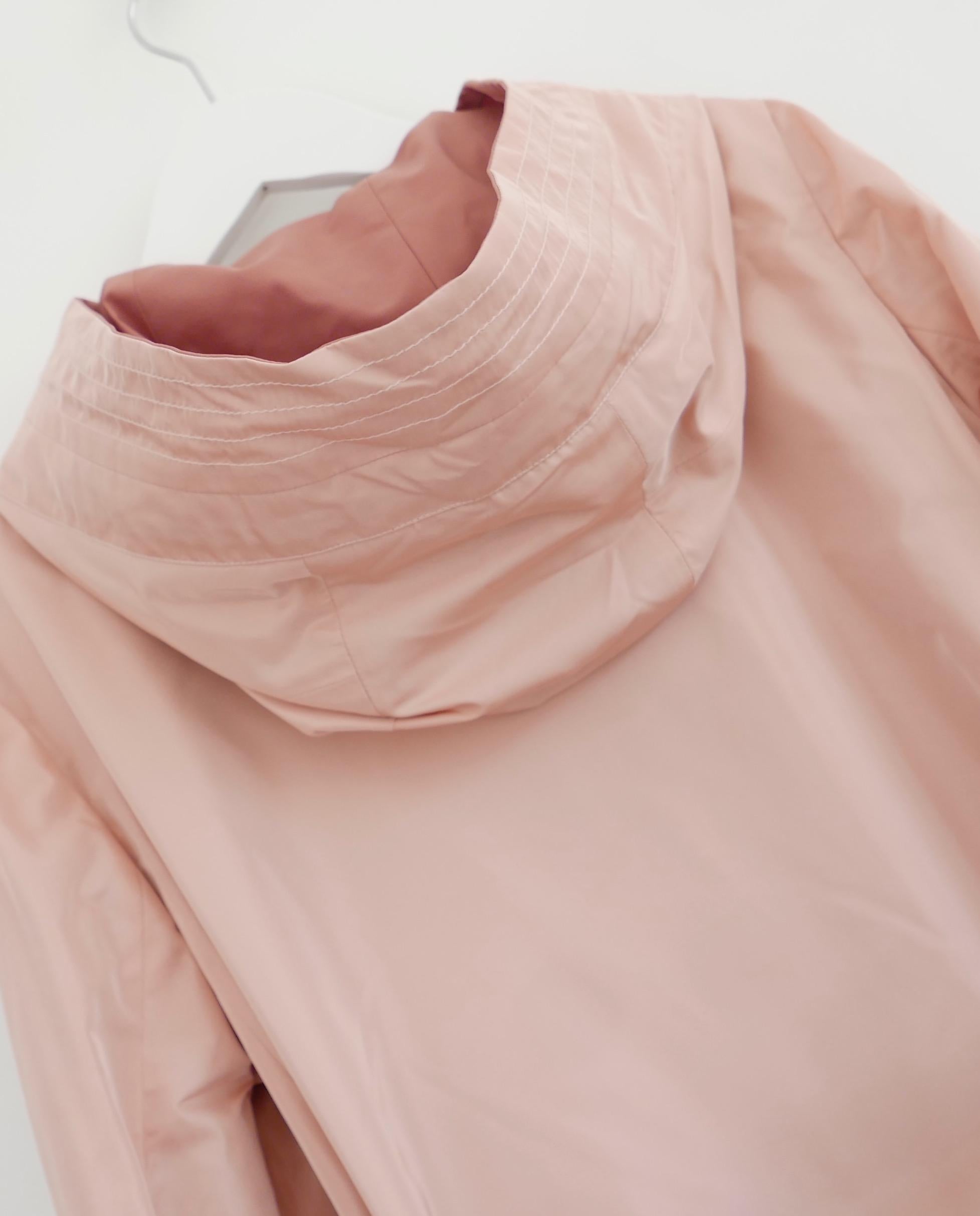 Loro Piana Ashton Wendbare Anorak-Jacke aus antikem Rosa/Lichtrosa Damen im Angebot
