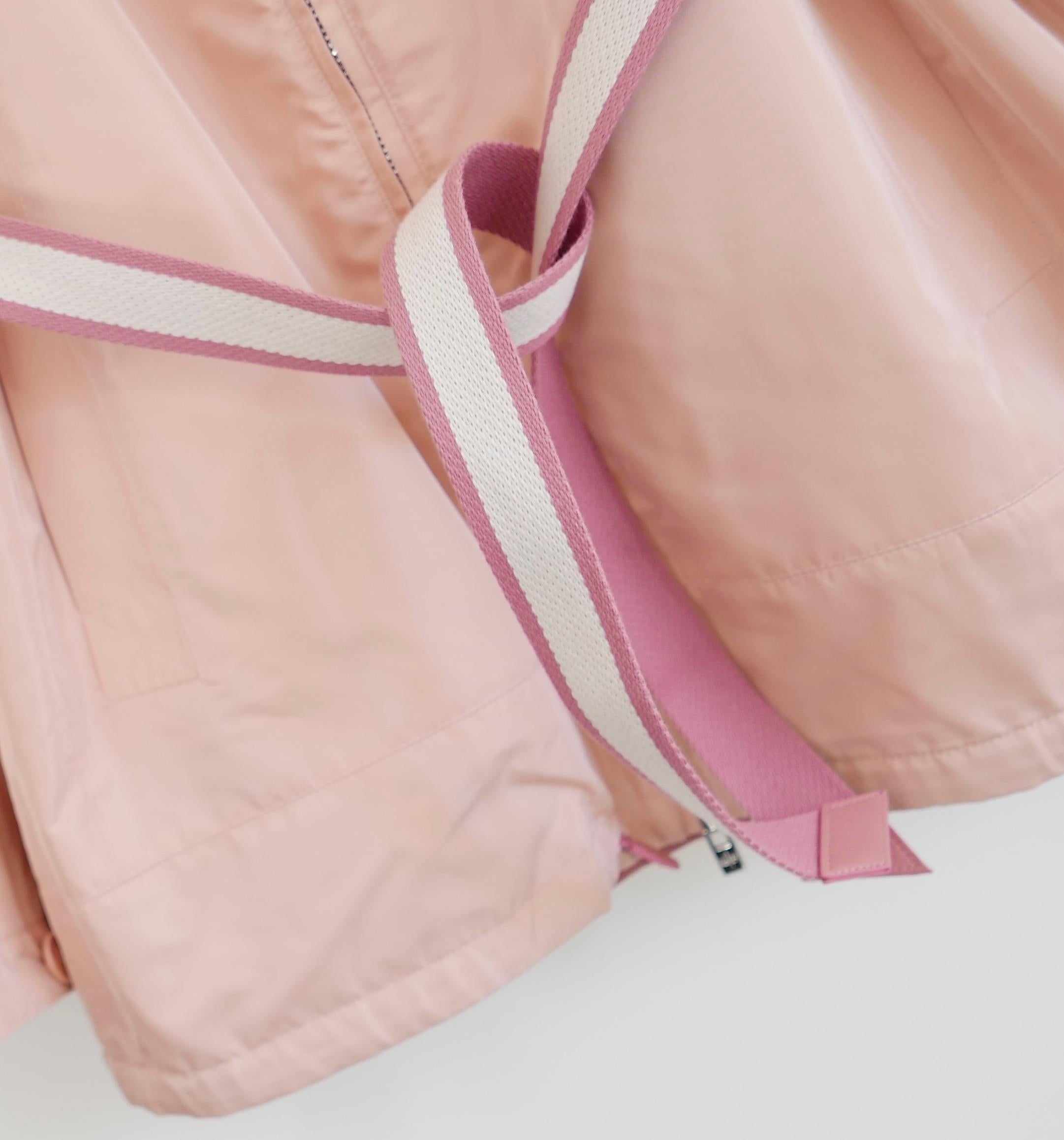 Loro Piana Ashton Reversible Anorak Jacket Antique Pink/Light Rose For Sale 4