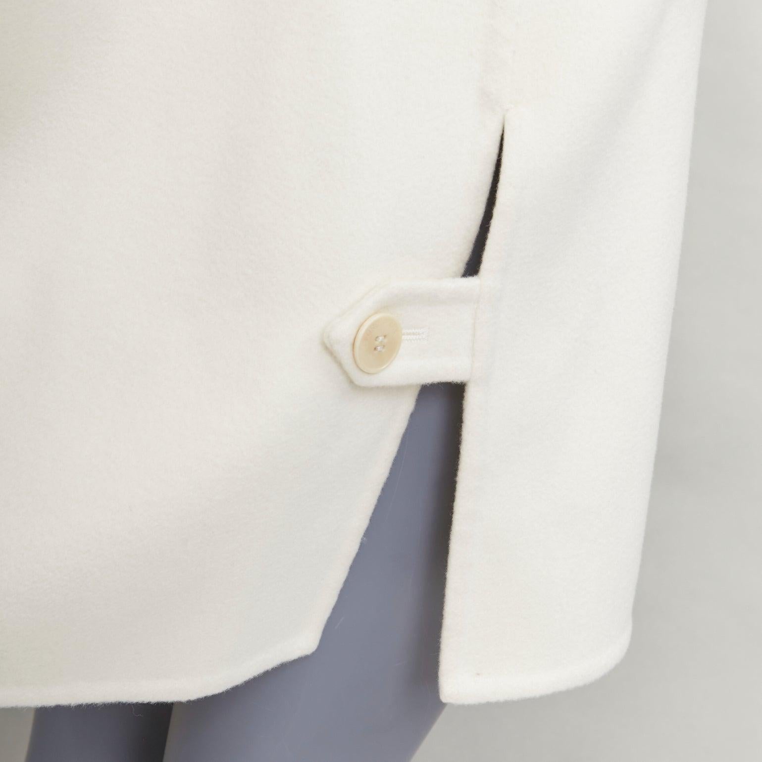 LORO PIANA Baby Kaschmir Jubiläum Double Face Kaschmir Lammfell Fellkragen Mantel S im Angebot 2