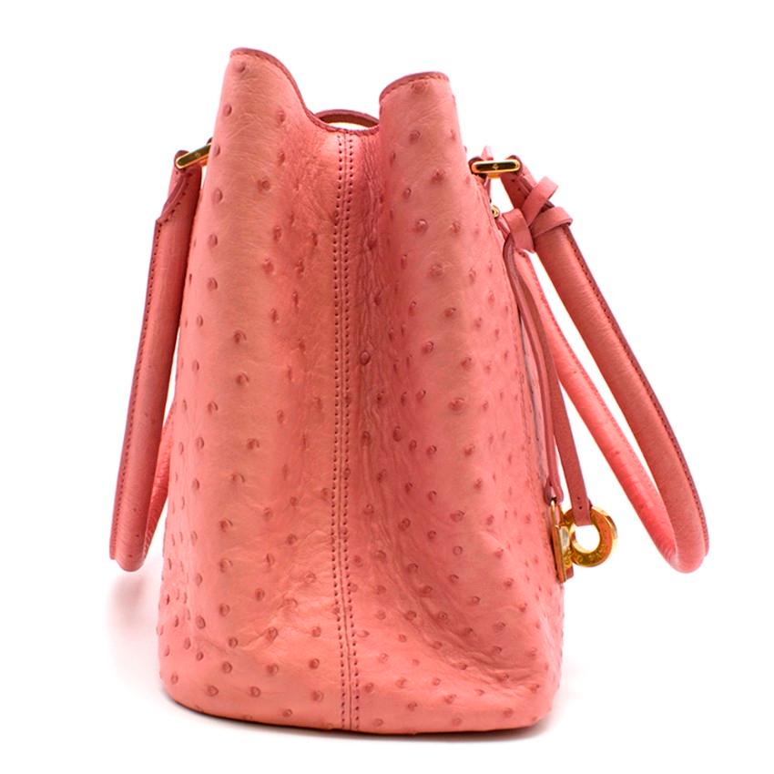 Loro Piana baby pink colour Bellevue Tote Bag in Ostrich Skin with Lambskin Lining with gold hardware and bag charm.

2016-2017

Please note, these items are pre-owned and may show signs of being stored even when unworn and unused. This is reflected