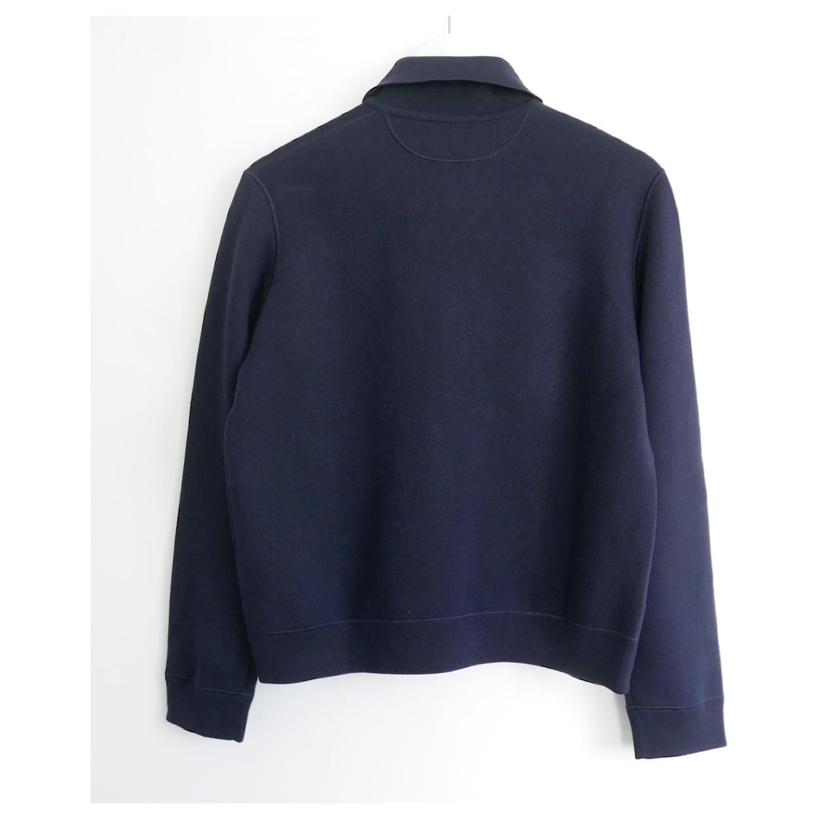 Loro Piana - Giacca bomber in maglia Beau Rivage - Navy In condizioni Nuovo in vendita a London, GB