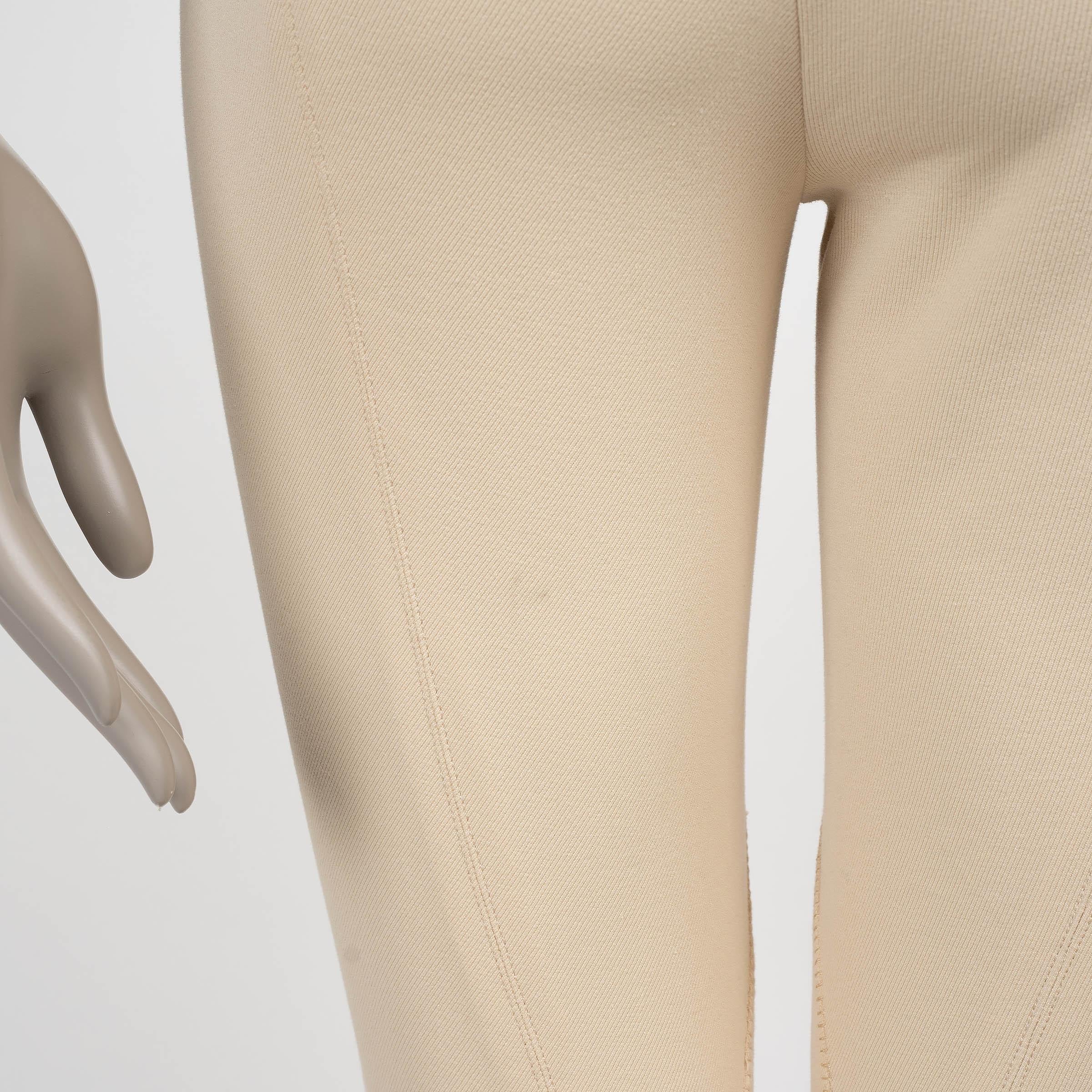 LORO PIANA beige 2024 DORIS STRETCH TWILL RIDING Pants 40 S For Sale 1