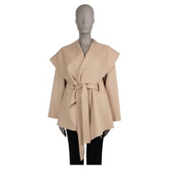 Loro Piana, giacca con cintura 2024 in cashmere beige S