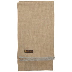 Loro Piana Beige Cashmere & Silk Scarf