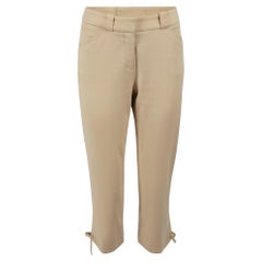 Loro Piana Beige Cropped Chino Trousers Size M