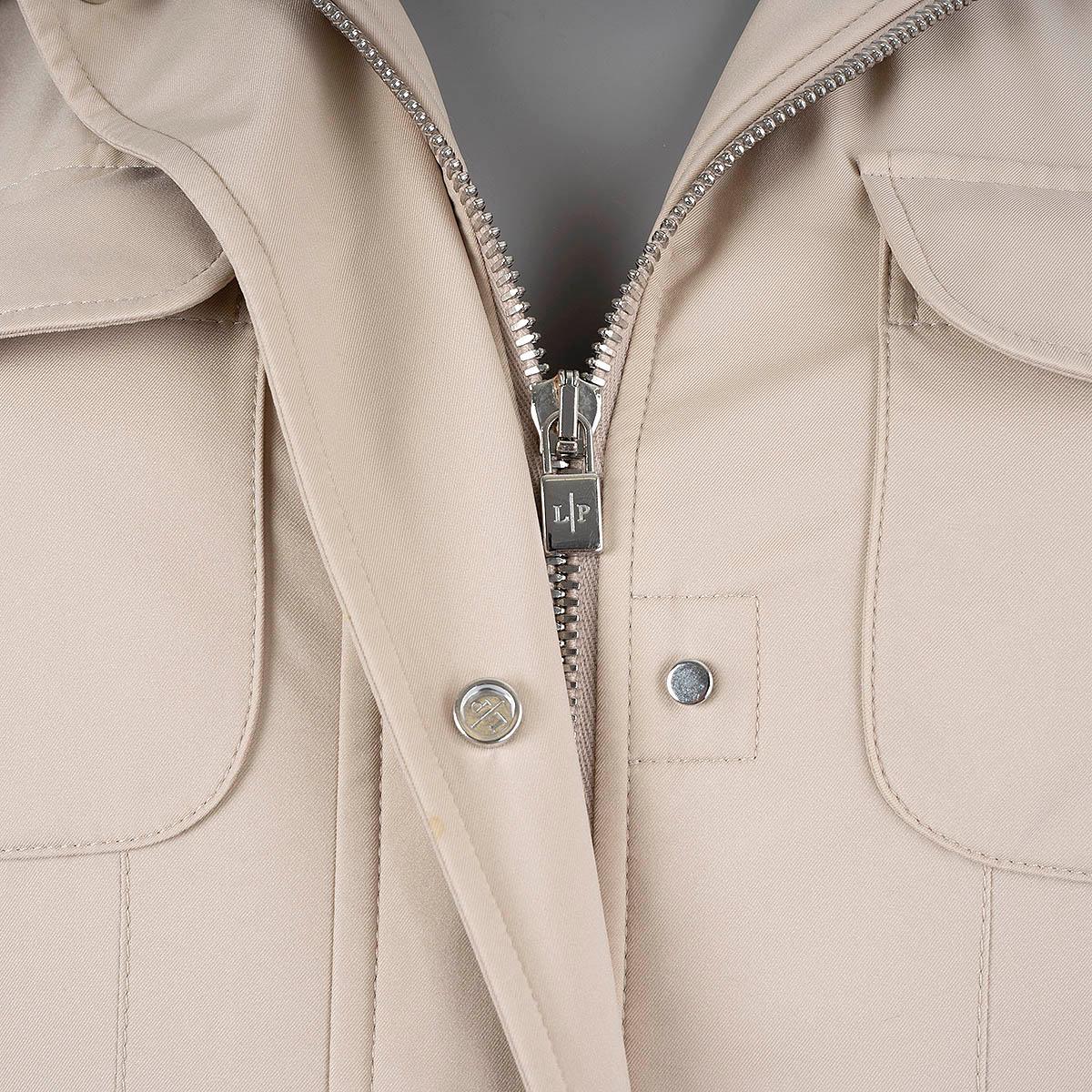 LORO PIANA beige nylon WINDEMATE TRAVELLER Jacket 40 S For Sale 1