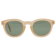 LORO PIANA beige OVAL Sunglasses FAM2872