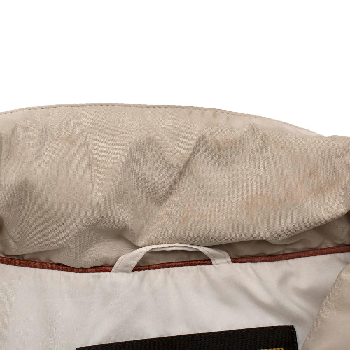 Chaqueta convertible acolchada Loro Piana Beige - TALLA L en venta 4