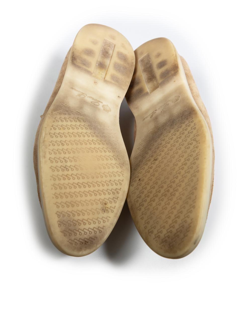 Loro Piana, mocassini estivi in pelle scamosciata beige, taglia IT 42 In condizioni buone in vendita a London, GB