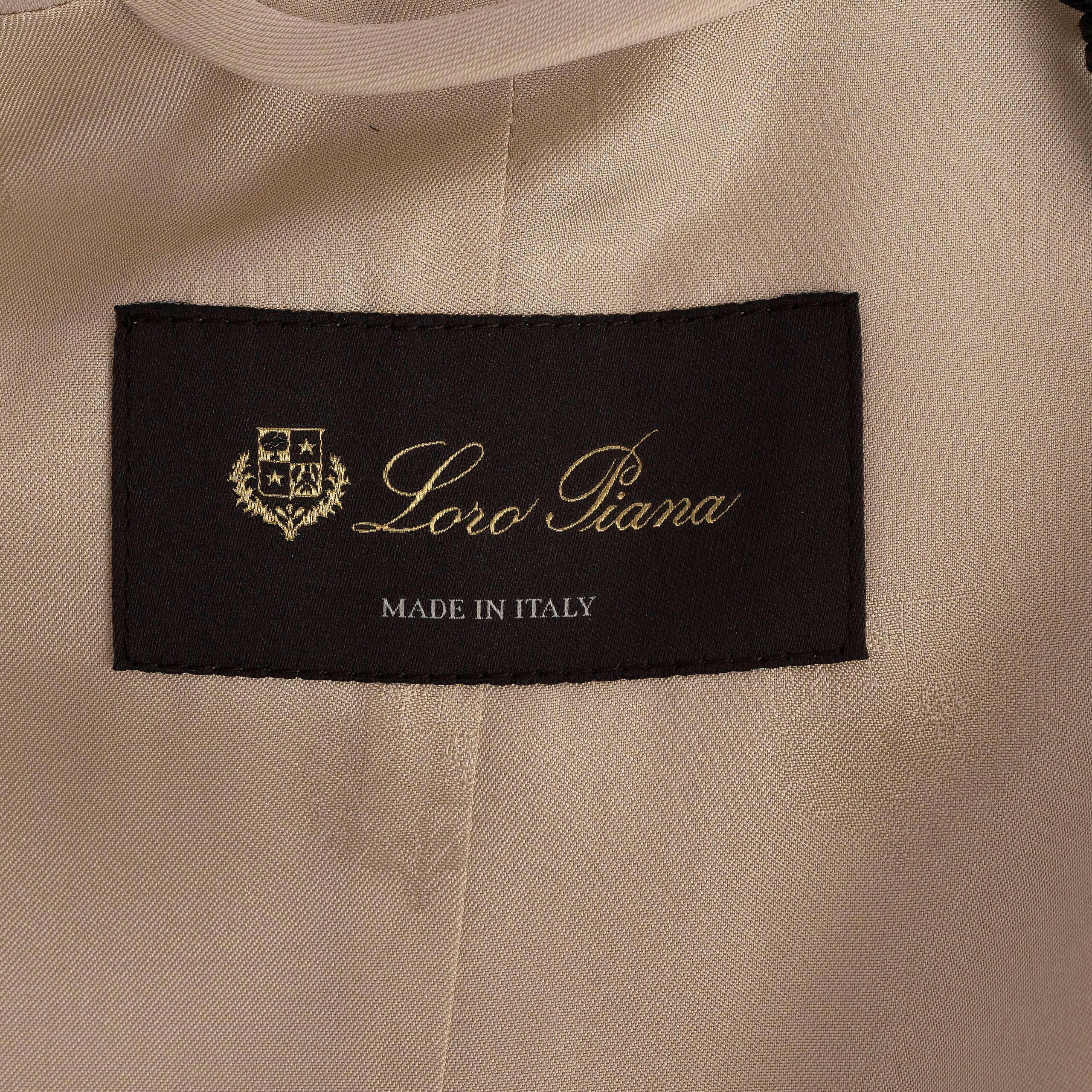 LORO PIANA beige wool 2023 BILLE MIDI TRENCH Coat Jacket 38 XS For Sale 2
