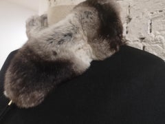 Loro Piana black chinchillà cloak