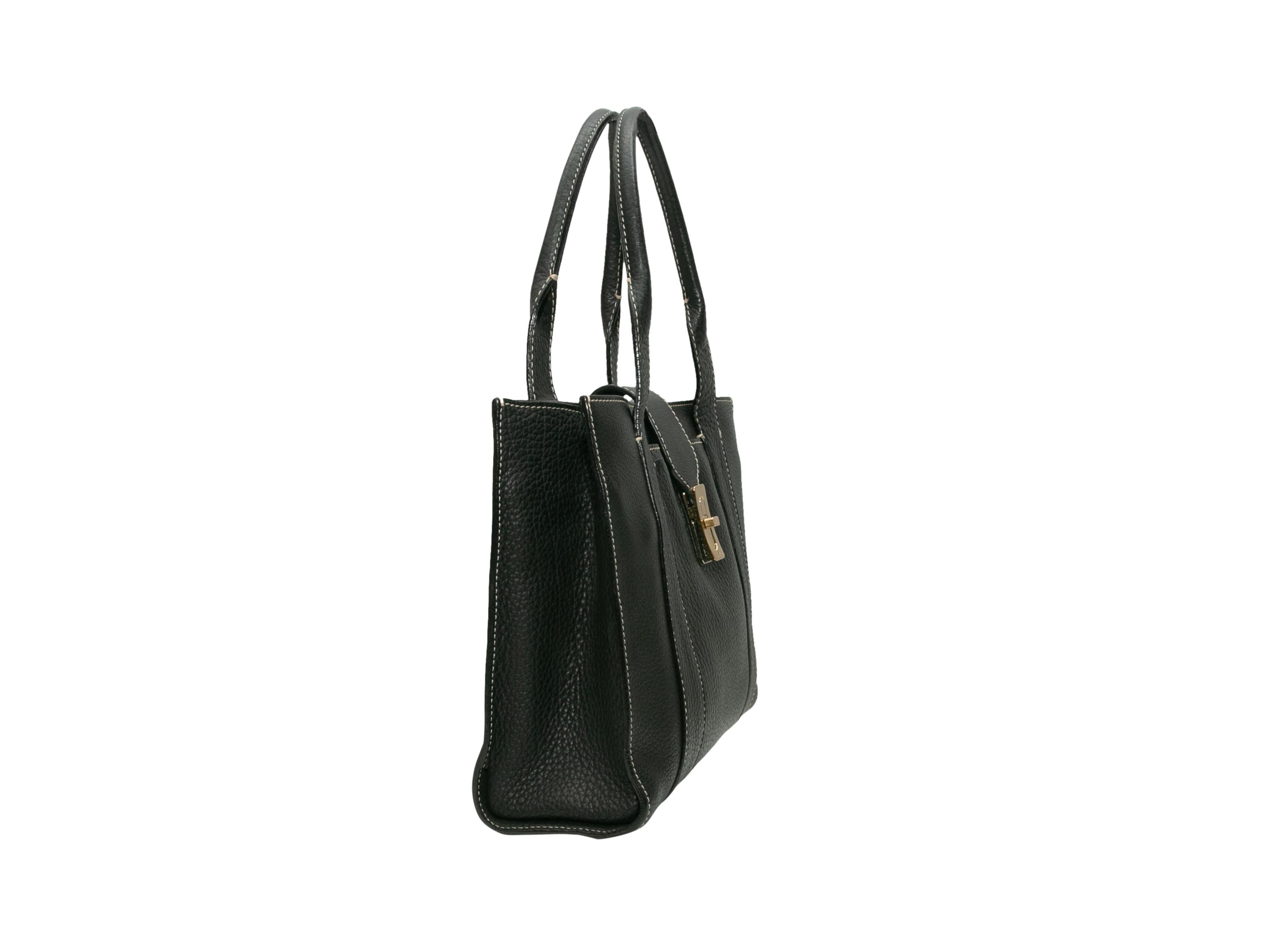 Women's Loro Piana Black Leather Handbag