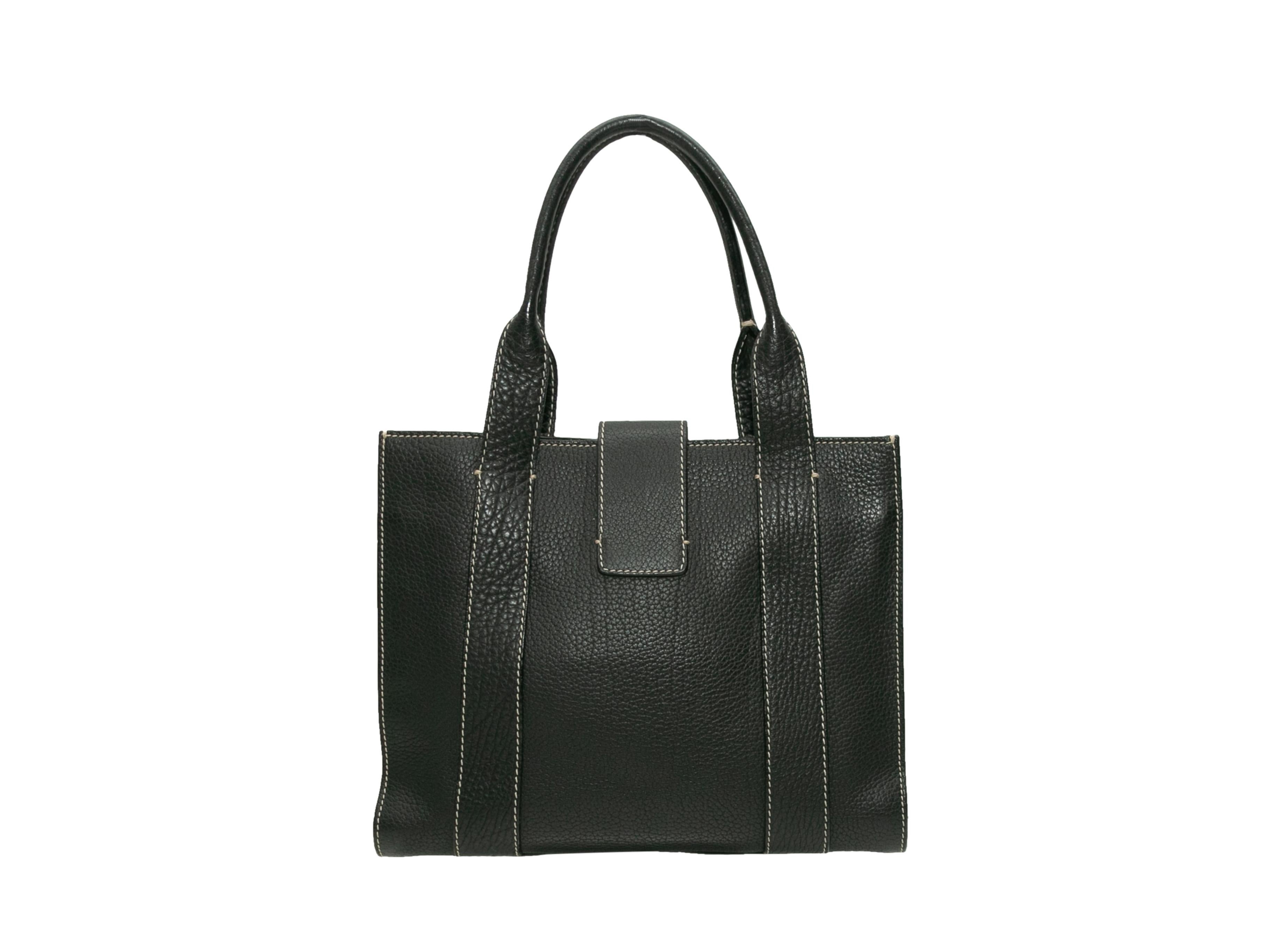 Loro Piana Black Leather Handbag 1