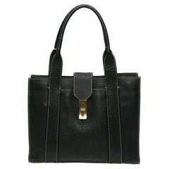 Loro Piana Black Leather Handbag
