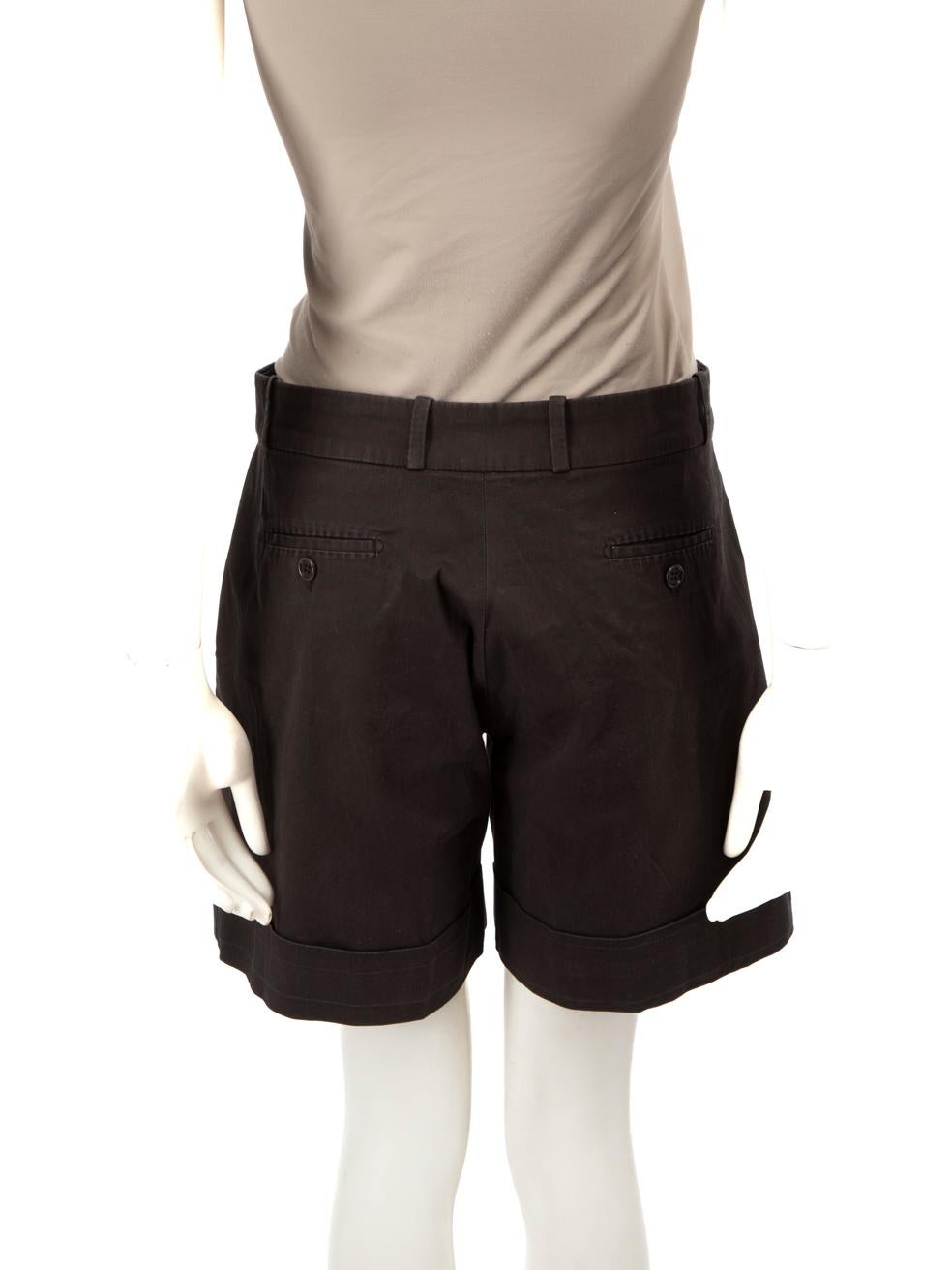 Loro Piana Black Mini Shorts Size M In Good Condition In London, GB