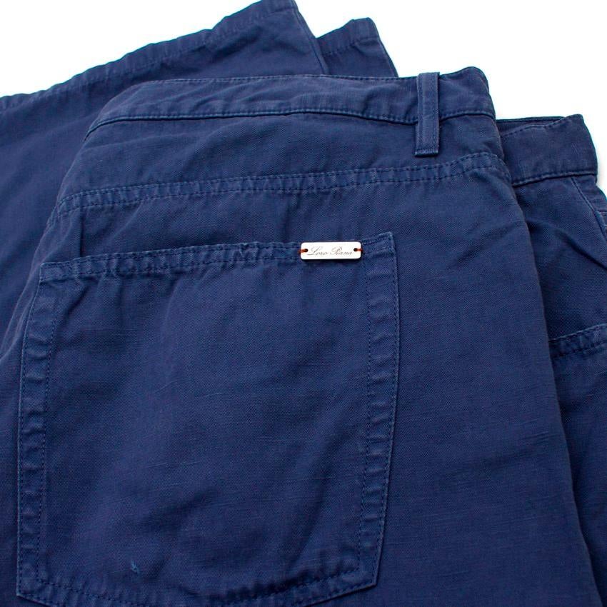 Men's Loro Piana Blue Chino Trousers SIZE 42 For Sale