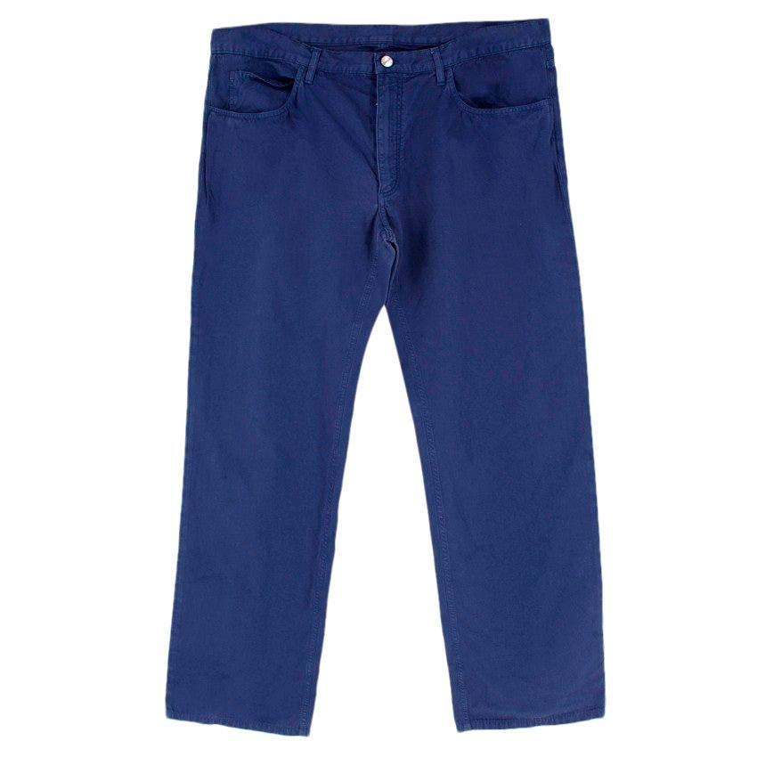 Loro Piana Blue Chino Trousers SIZE 42 For Sale