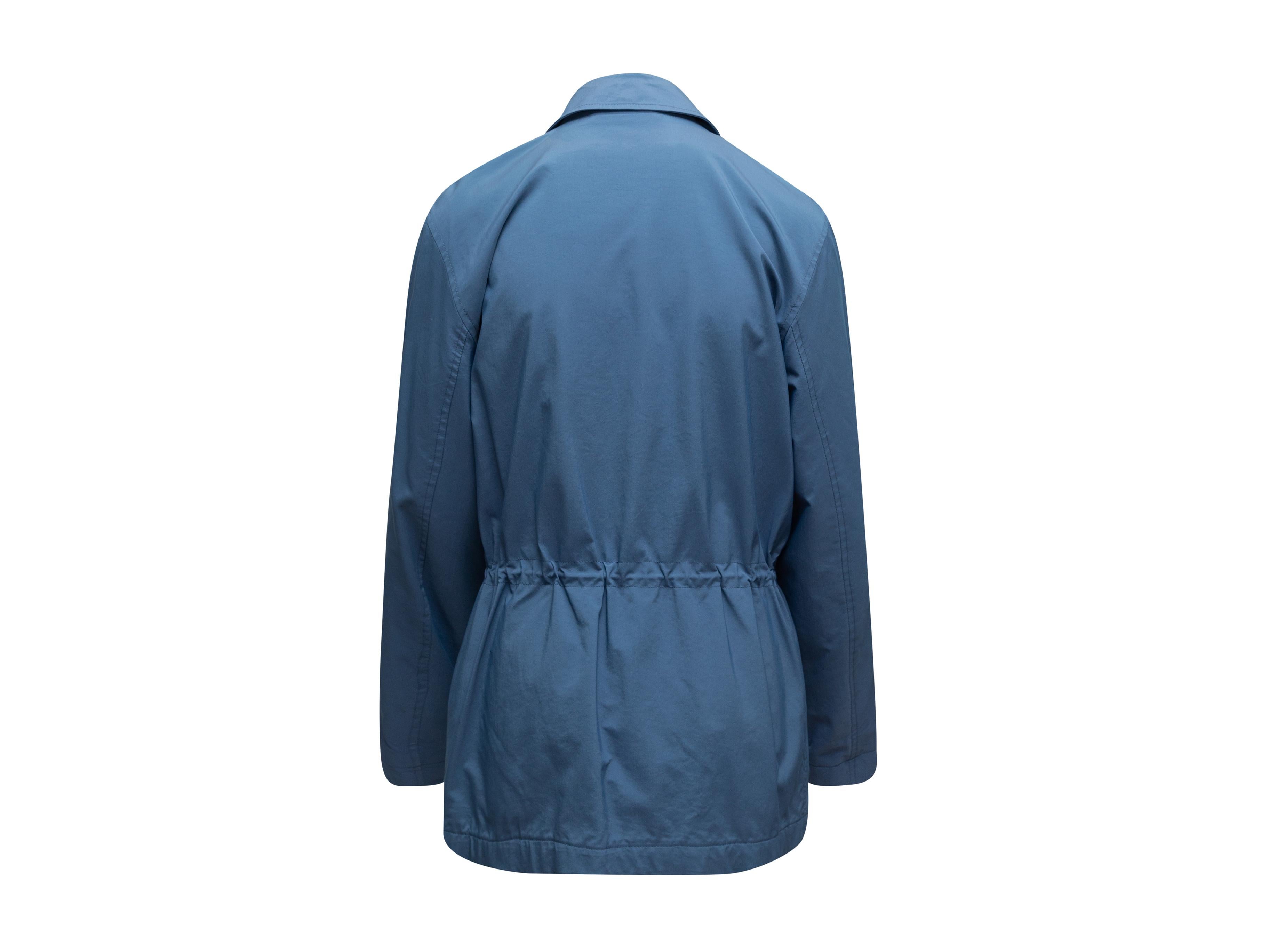Loro Piana Blue Collared Cotton Jacket 1