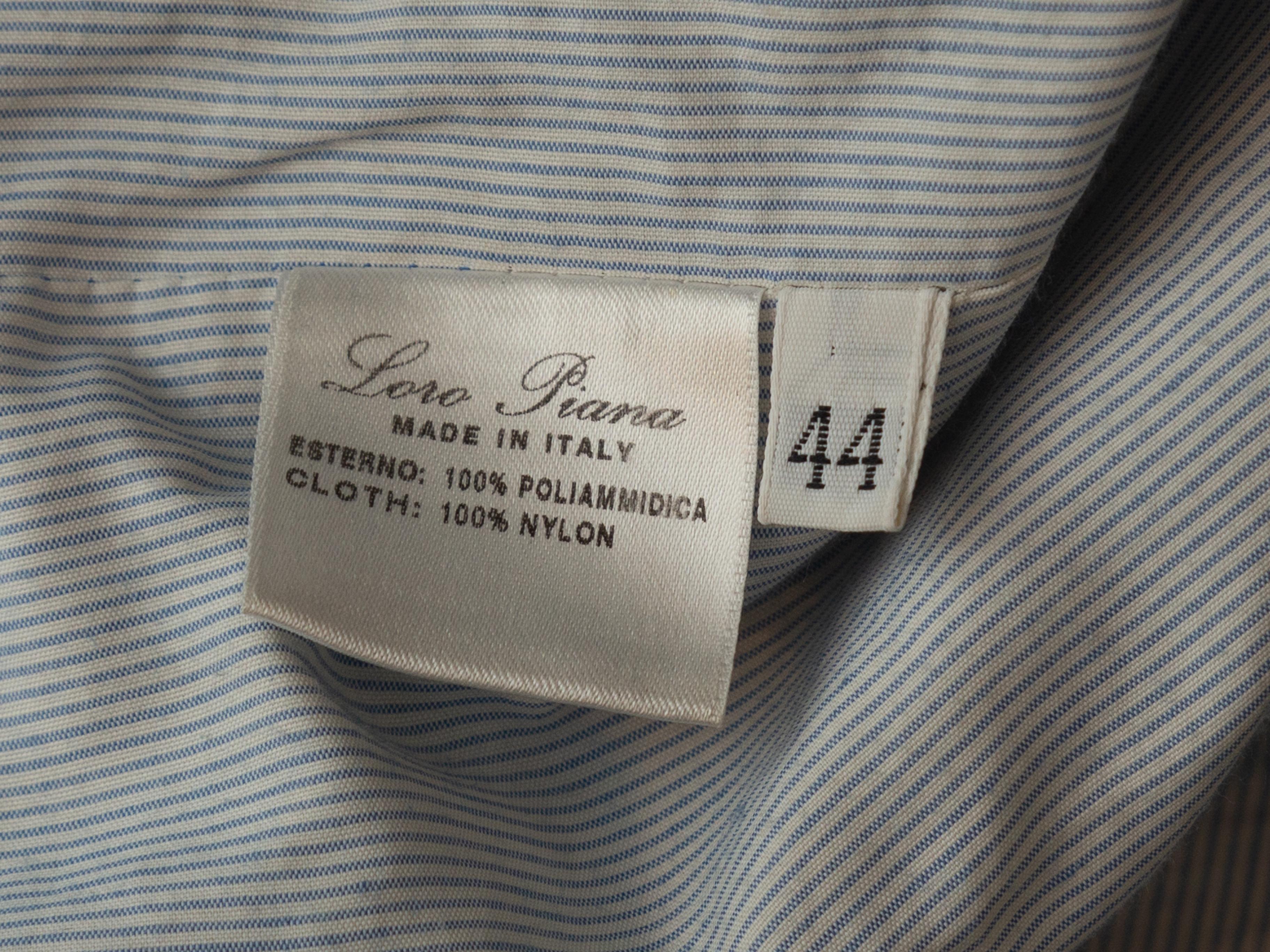Loro Piana Blue Collared Cotton Jacket 2