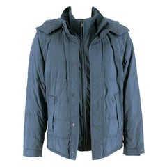 Loro Piana Blue Storm System Goose Down Blue Jacket- Size Small