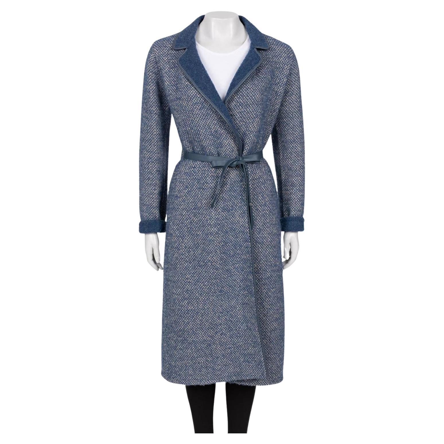 Coates in lana e alpaca blu di Loro Piana Sz. 42 M in vendita
