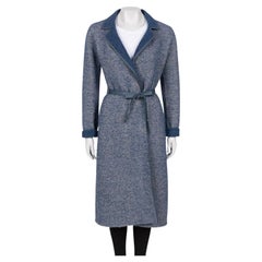 Coates in lana e alpaca blu di Loro Piana Sz. 42 M