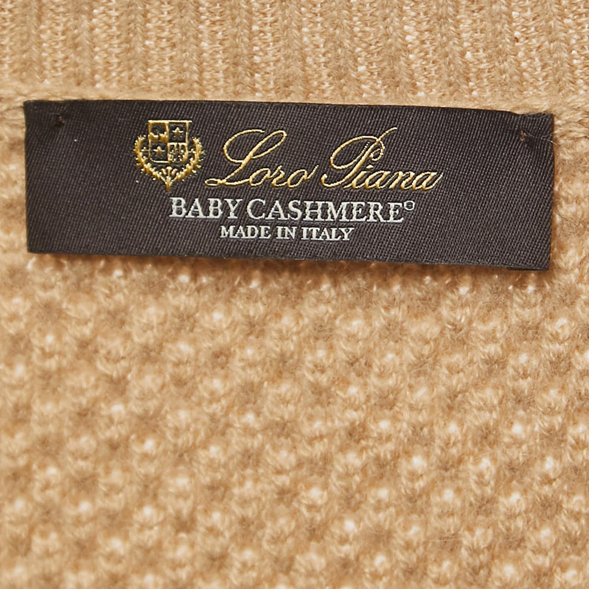 Loro Piana Brown Baby Cashmere Sweater XS 2