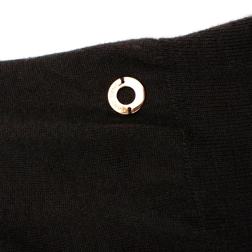 Loro Piana Brauner Rollkragenpullover aus Kaschmir mit Kapuzenärmeln - Größe US2 für Damen oder Herren im Angebot