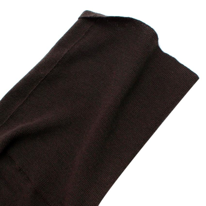 Women's or Men's Loro Piana Brown Cashmere Cap-Sleeve Turtleneck Sweater - Size US2 For Sale