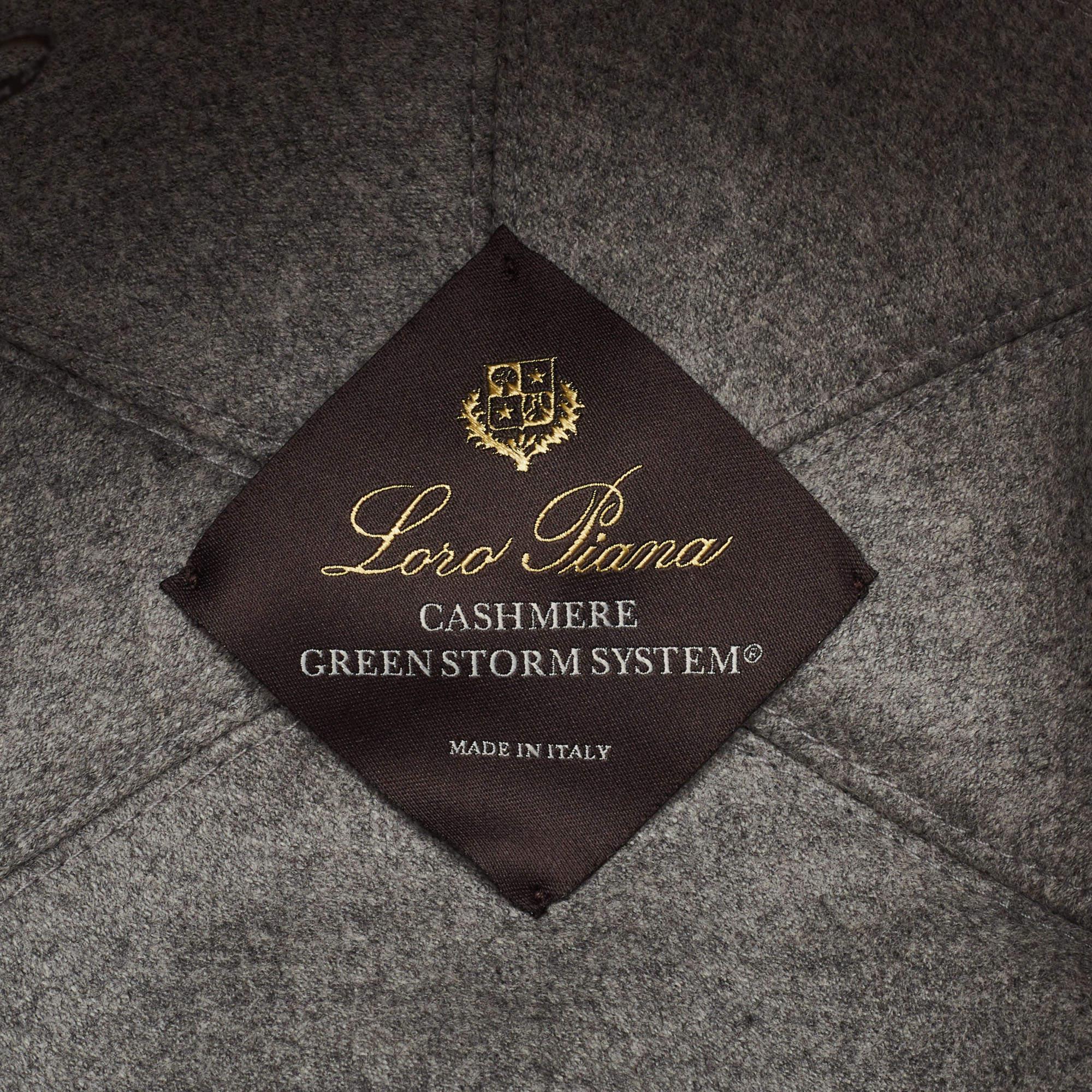 Loro Piana Brown Cashmere Green Storm System Baseball Cap S 1