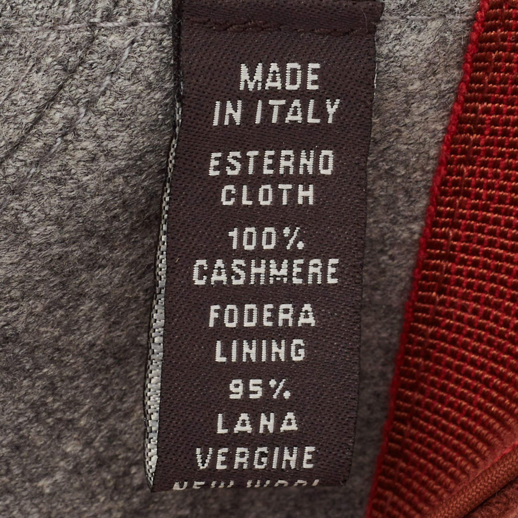 Loro Piana Brown Cashmere Green Storm System Baseball Cap S 2