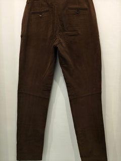 Loro Piana Women's Brown Cotton Pants, Size IT 44, Made in Italy
