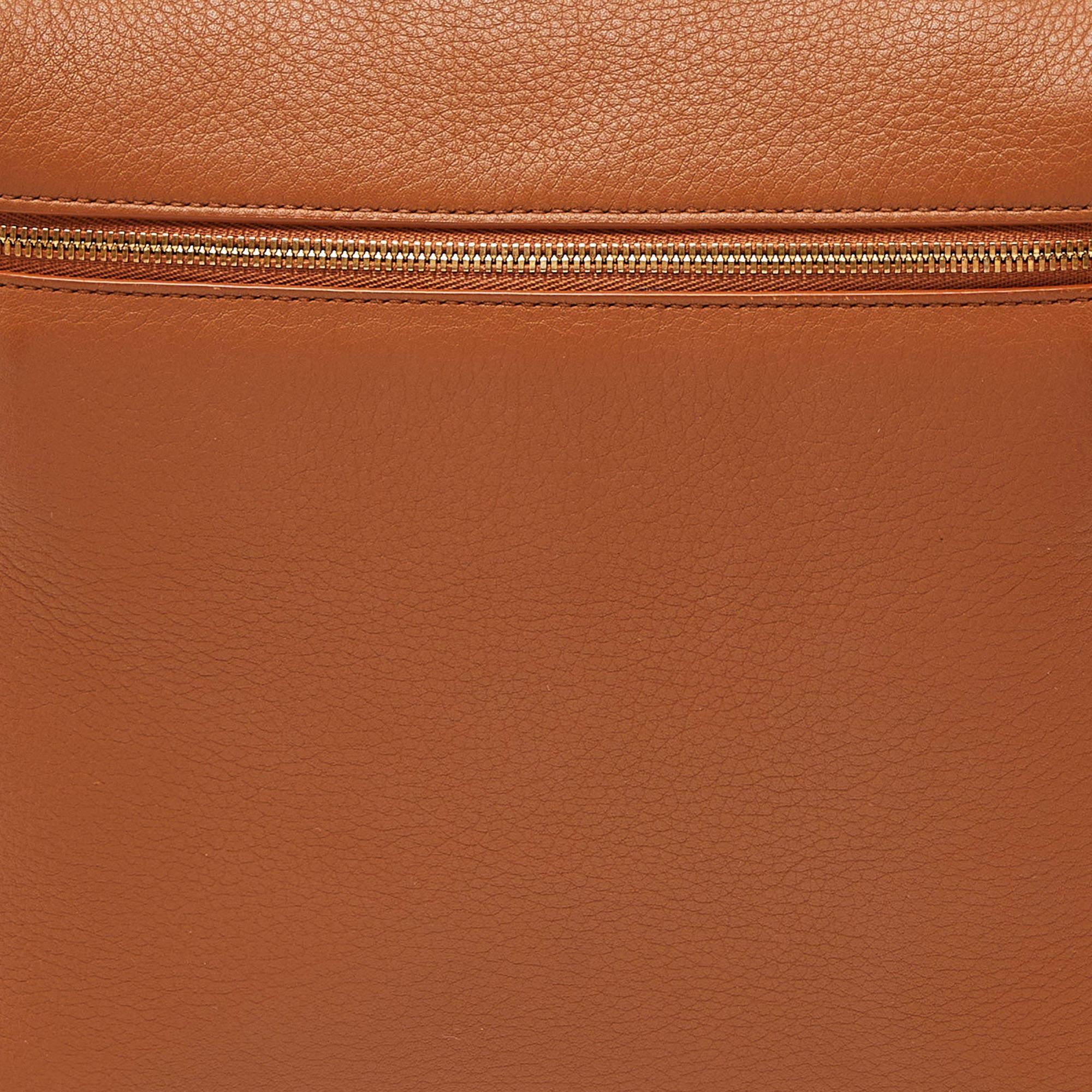 Loro Piana Brown Leather Extra Pocket L23 Backpack 3